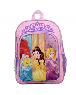 Disney Princesses Belle, Ariel & Rapunzel School Backpack 15.5" Full Size