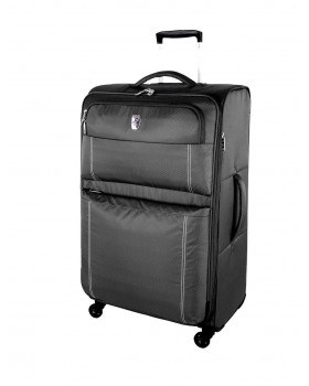 Atlantic 28" Spinner Expandable Luggage Velocity Lite Charcoal