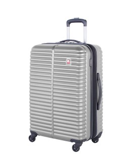 Swiss Gear 24" Spinner Expandable Luggage Monthey Silver