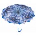 Austin House Stick Umbrella Double Canopy Blue