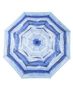 Knirps Belami Folding Telescopic Umbrella Blue Aquarelle Stripes Print
